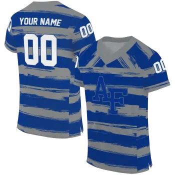 custom air force falcons art stripe blue jersey best selling