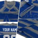 custom air force falcons art stripe blue jersey best selling