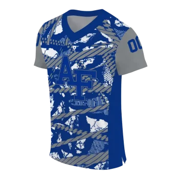 custom air force falcons camo shatter blue jersey fashion forward