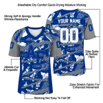 custom air force falcons camo shatter blue jersey best selling