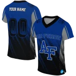 custom air force falcons halftone flow blue black jersey best selling