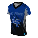 custom air force falcons halftone flow blue black jersey best selling