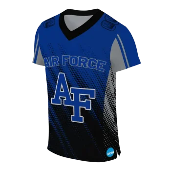 custom air force falcons halftone flow blue black jersey fashion forward