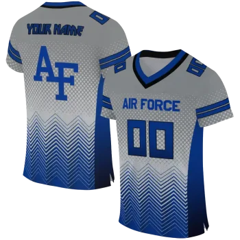 custom air force falcons halftone sweep grey black jersey best selling