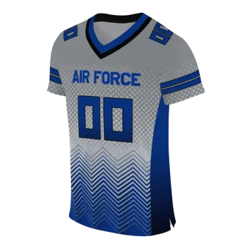 custom air force falcons halftone sweep grey black jersey fashion forward