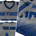 custom air force falcons halftone sweep grey black jersey best selling