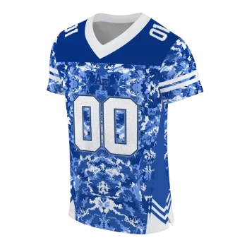 custom air force falcons mirrored pattern blue jersey fashion forward