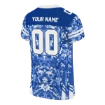 custom air force falcons mirrored pattern blue jersey best selling