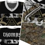custom akron zips antler skull camouflage hunting jersey best selling