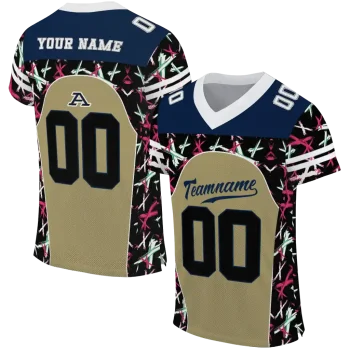custom akron zips brushstroke xs gold black jersey best selling
