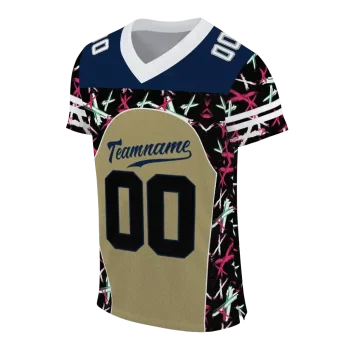custom akron zips brushstroke xs gold black jersey fashion forward