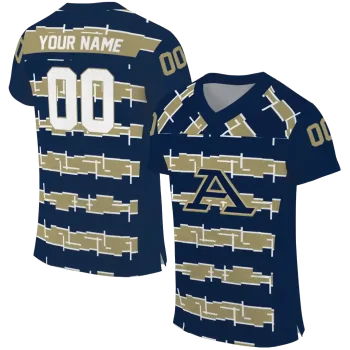custom akron zips layered grids blue jersey best selling
