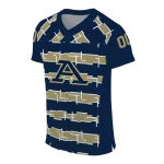 custom akron zips layered grids blue jersey best selling