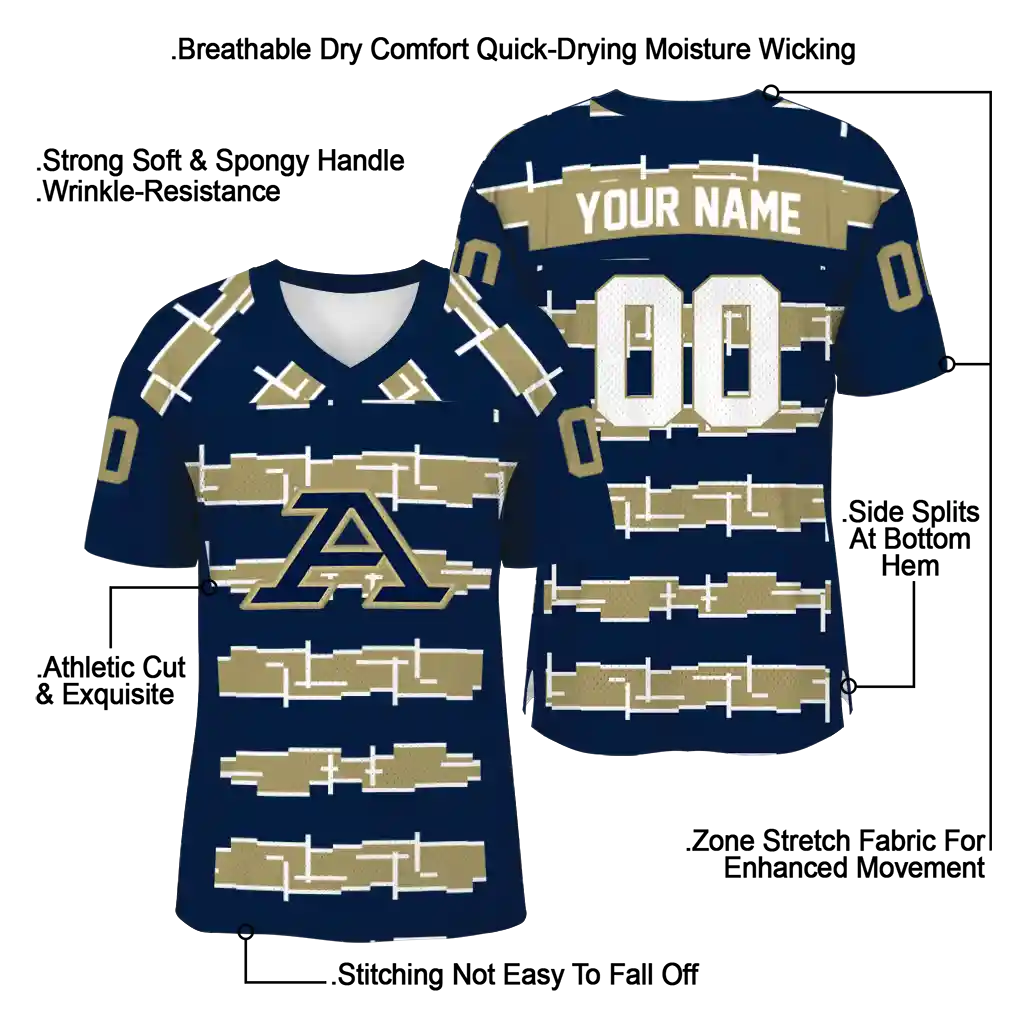custom akron zips layered grids blue jersey latest model custom akron zips layered grids blue jersey latest model