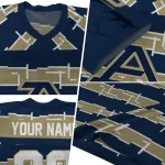 custom akron zips layered grids blue jersey best selling