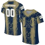 custom akron zips rugged stripes blue jersey best selling