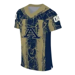 custom akron zips rugged stripes blue jersey best selling
