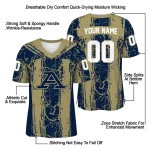 custom akron zips rugged stripes blue jersey best selling