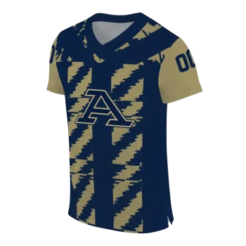 custom akron zips stripe block blue jersey fashion forward