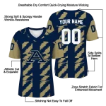 custom akron zips stripe block blue jersey best selling