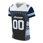 custom akron zips tire arrows blue black white jersey best selling