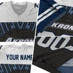 custom akron zips tire arrows blue black white jersey best selling
