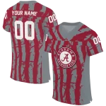 custom alabama crimson tide stripe splatter crimson jersey best selling