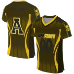 custom appalachian state mountaineers dynamic dots gold jersey best selling