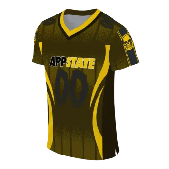 custom appalachian state mountaineers dynamic dots gold jersey fashion forward