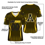 custom appalachian state mountaineers dynamic dots gold jersey best selling