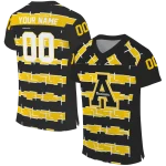 custom appalachian state mountaineers layered grids black jersey best selling