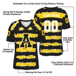 custom appalachian state mountaineers layered grids black jersey best selling