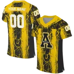 custom appalachian state mountaineers rugged stripes black jersey best selling