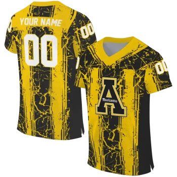 custom appalachian state mountaineers rugged stripes black jersey best selling