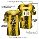 custom appalachian state mountaineers rugged stripes black jersey best selling