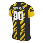 custom appalachian state mountaineers stripe block black jersey best selling