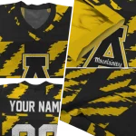 custom appalachian state mountaineers stripe block black jersey best selling