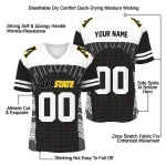 custom appalachian state mountaineers tire arrows black white jersey best selling