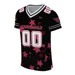 custom arizona cardinals star cluster black jersey best selling