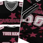 custom arizona cardinals star cluster black jersey best selling