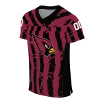 custom arizona cardinals stripe splatter red jersey best selling