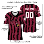 custom arizona cardinals stripe splatter red jersey best selling