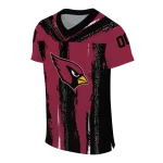 custom arizona cardinals striped texture red jersey best selling