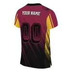 custom arizona state sun devils halftone flow maroon black jersey best selling