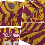 custom arizona state sun devils stripe splatter maroon jersey best selling