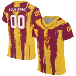 custom arizona state sun devils striped texture maroon jersey best selling