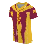 custom arizona state sun devils striped texture maroon jersey best selling