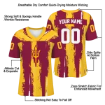 custom arizona state sun devils striped texture maroon jersey best selling
