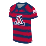 custom arizona wildcats art stripe red jersey best selling