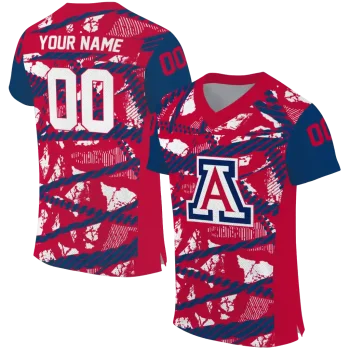 custom arizona wildcats camo shatter red jersey best selling